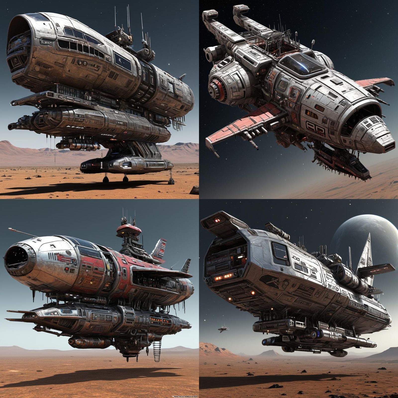 Extremepunk Scifi Redneck Spaceship