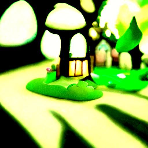 Enchanting Fairy Town in 3D Rendered Style