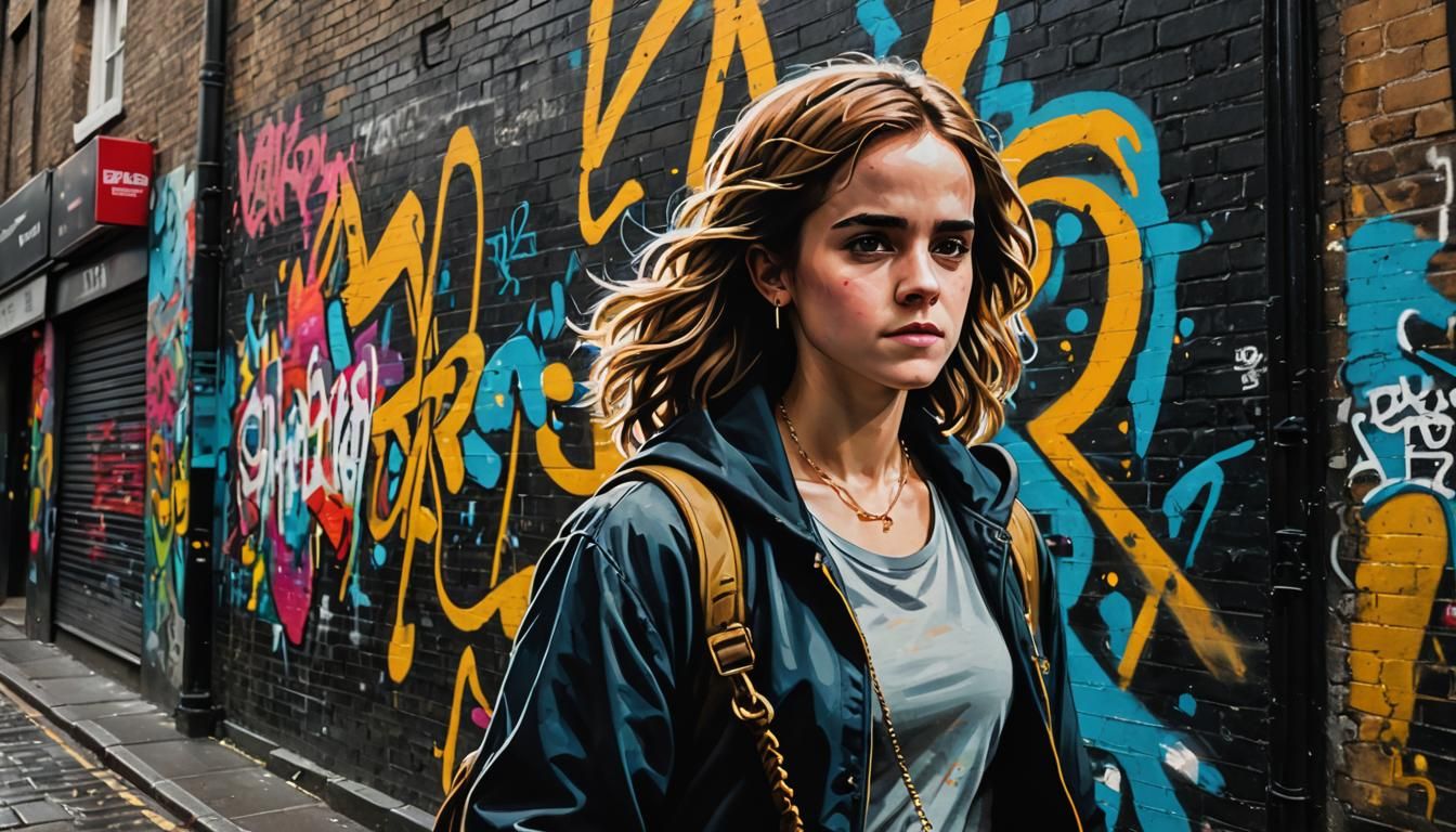 Hermione Granger as Gangsta Rapper, Street Art
