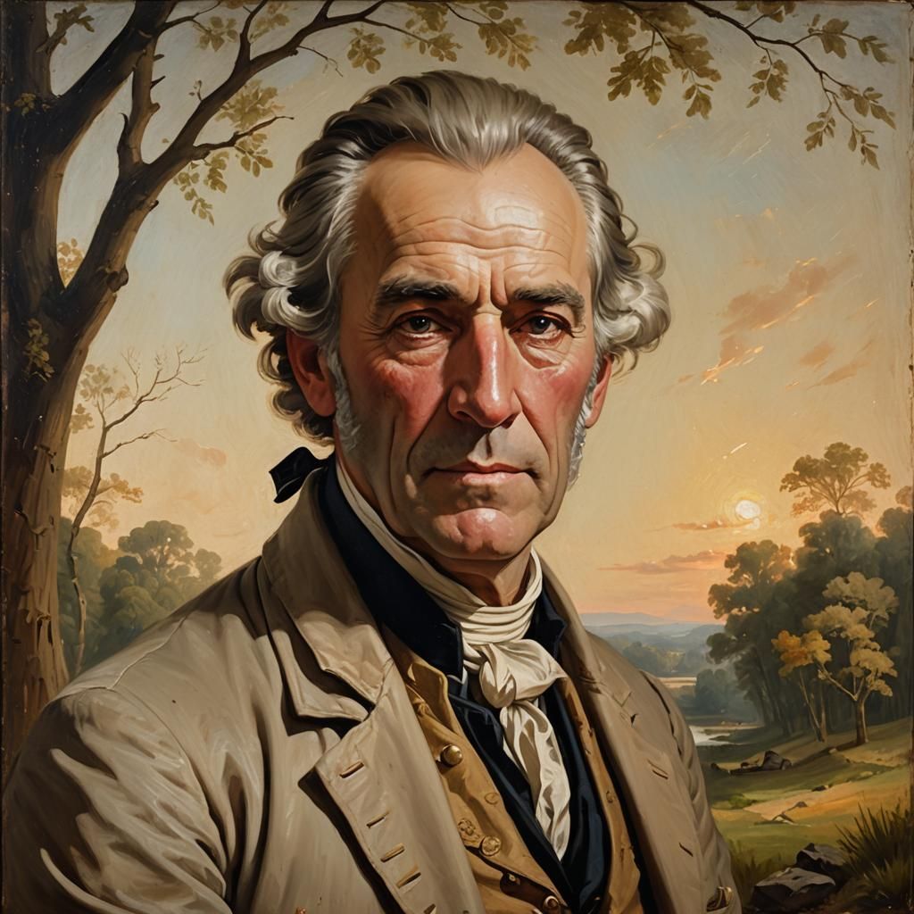 Captain Noah Abraham Portrait in Neoclassical Style