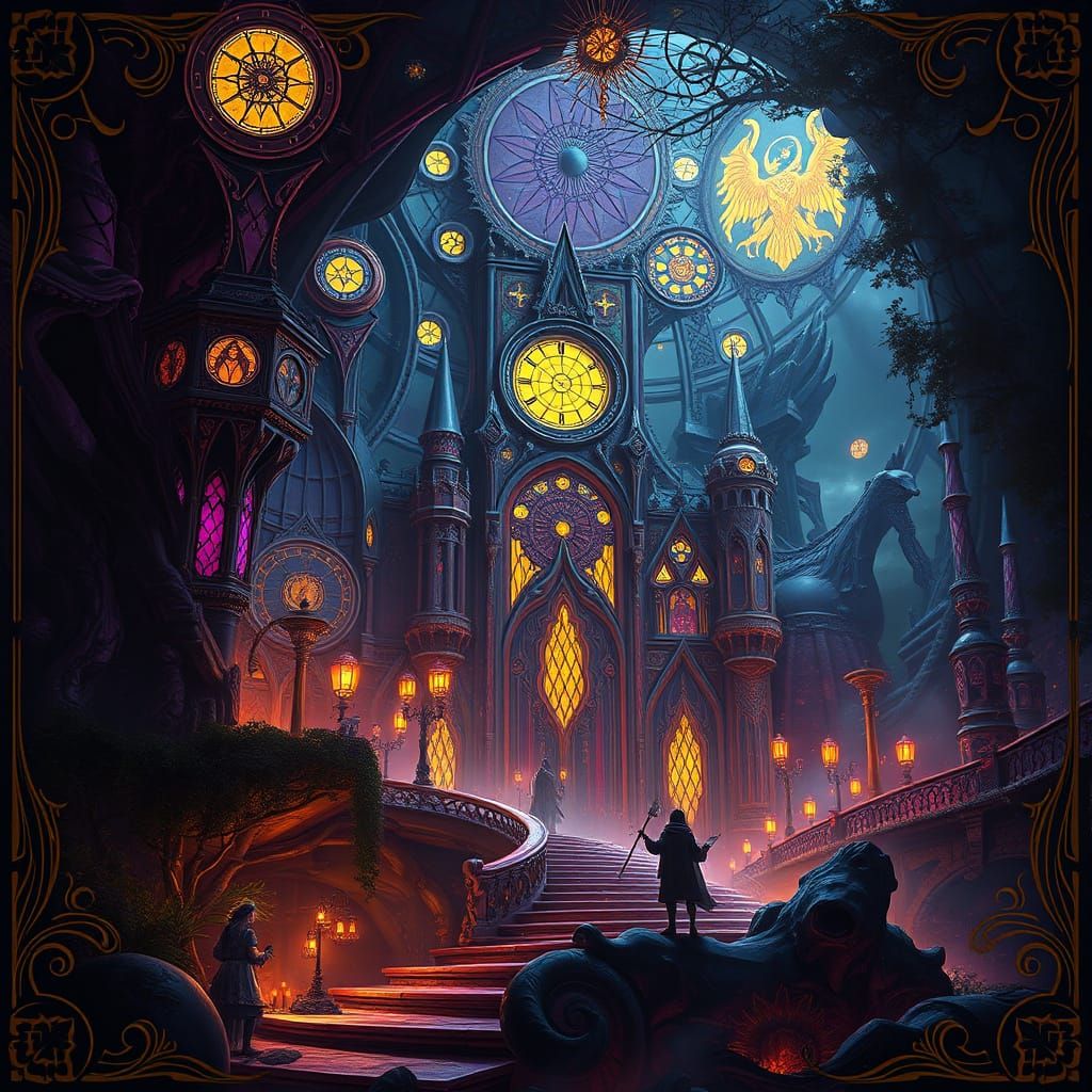 Surreal Fantasy World in Cyberpunk Digital Art