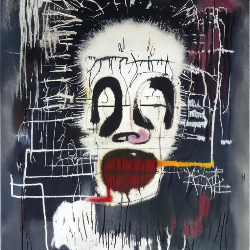 Abstract Inkblot Test in Surrealist Style