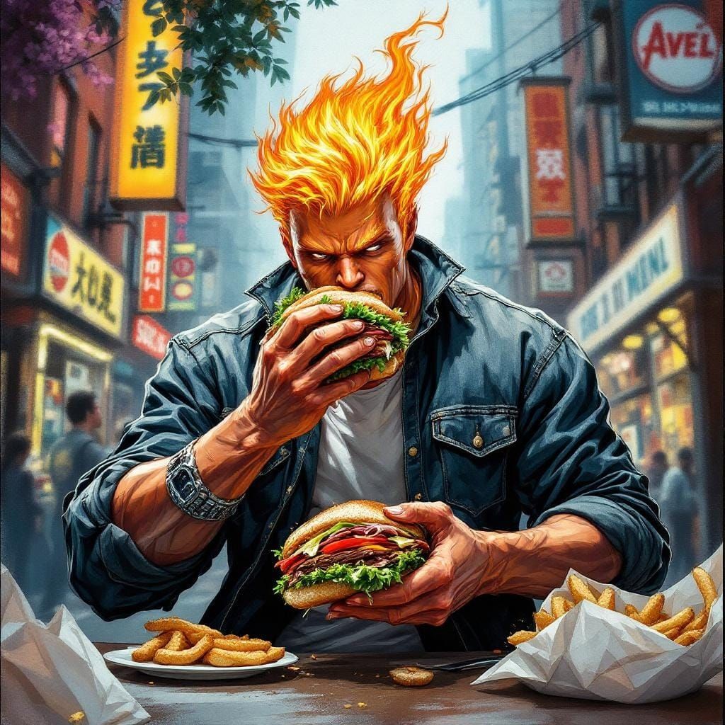 Johnny Storm's Comic Book Sandwich Break