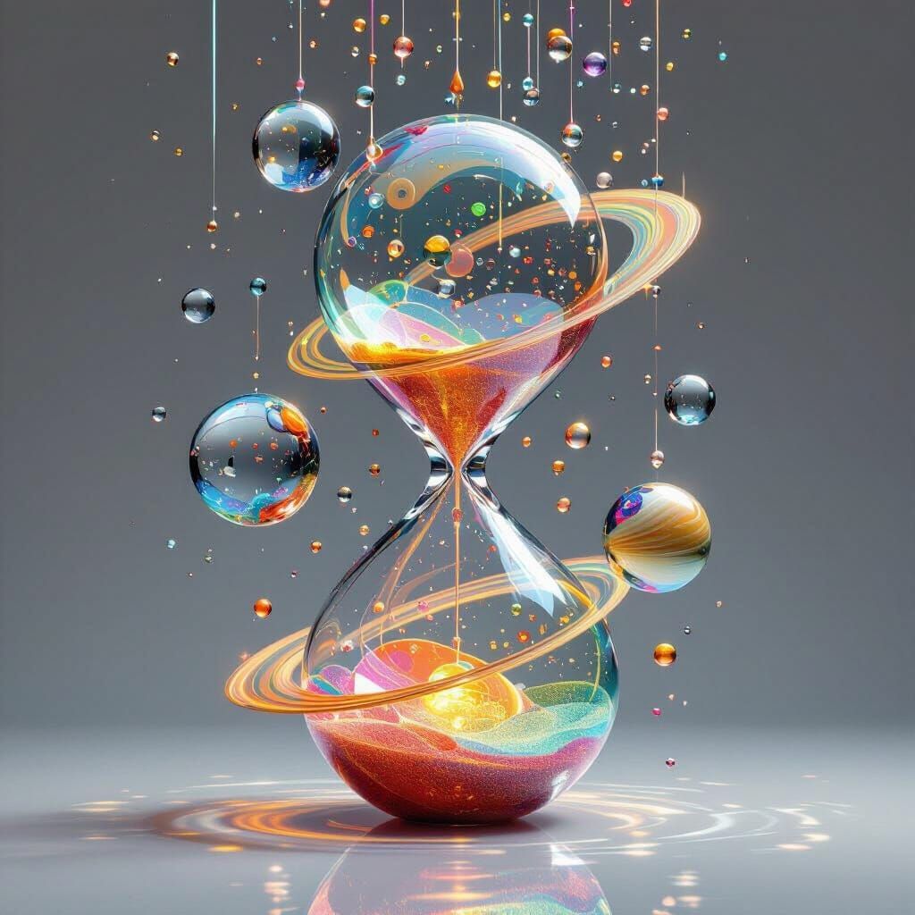 Living Water Sculpture: Multi-Colored Splashes Suspended in ...