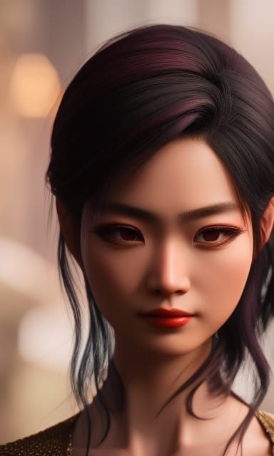 Mulan Portrait Before the Army, Detailed Digital Painting