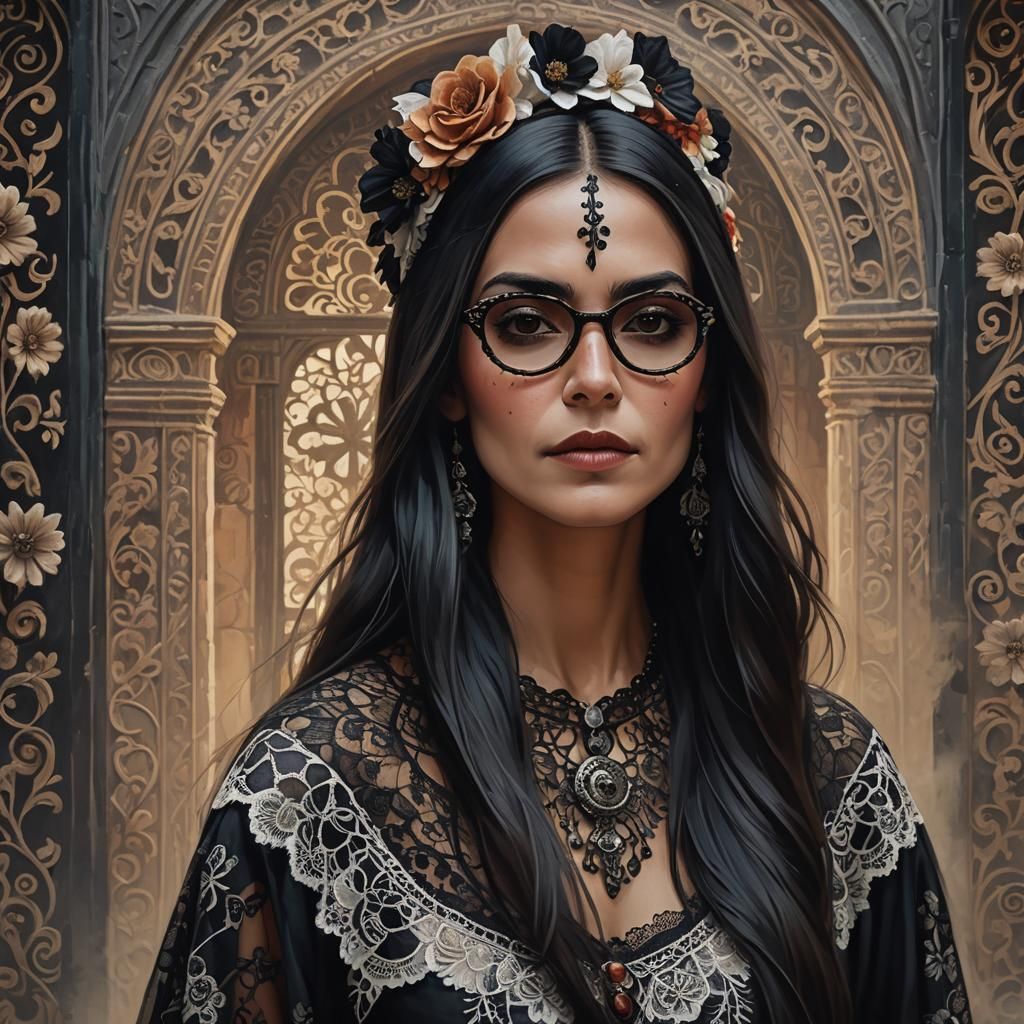 Stunning Catrina Woman in Singular Artstation Style