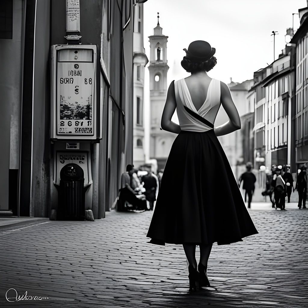 Black and White Roman Street Photography