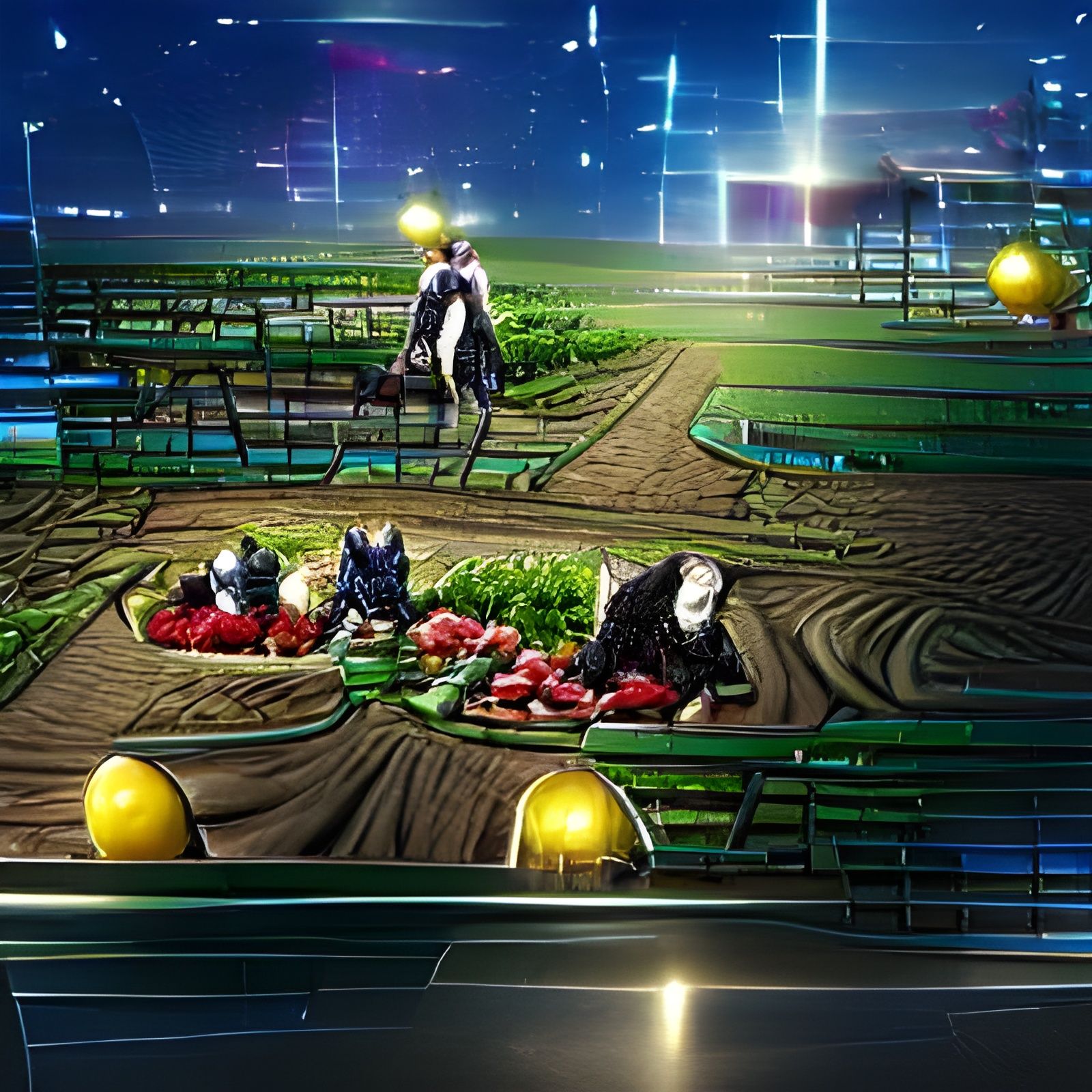 Farming Credits Concept Art for Nightcafe Platform