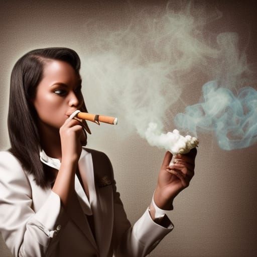 Saint Mary smoking weed