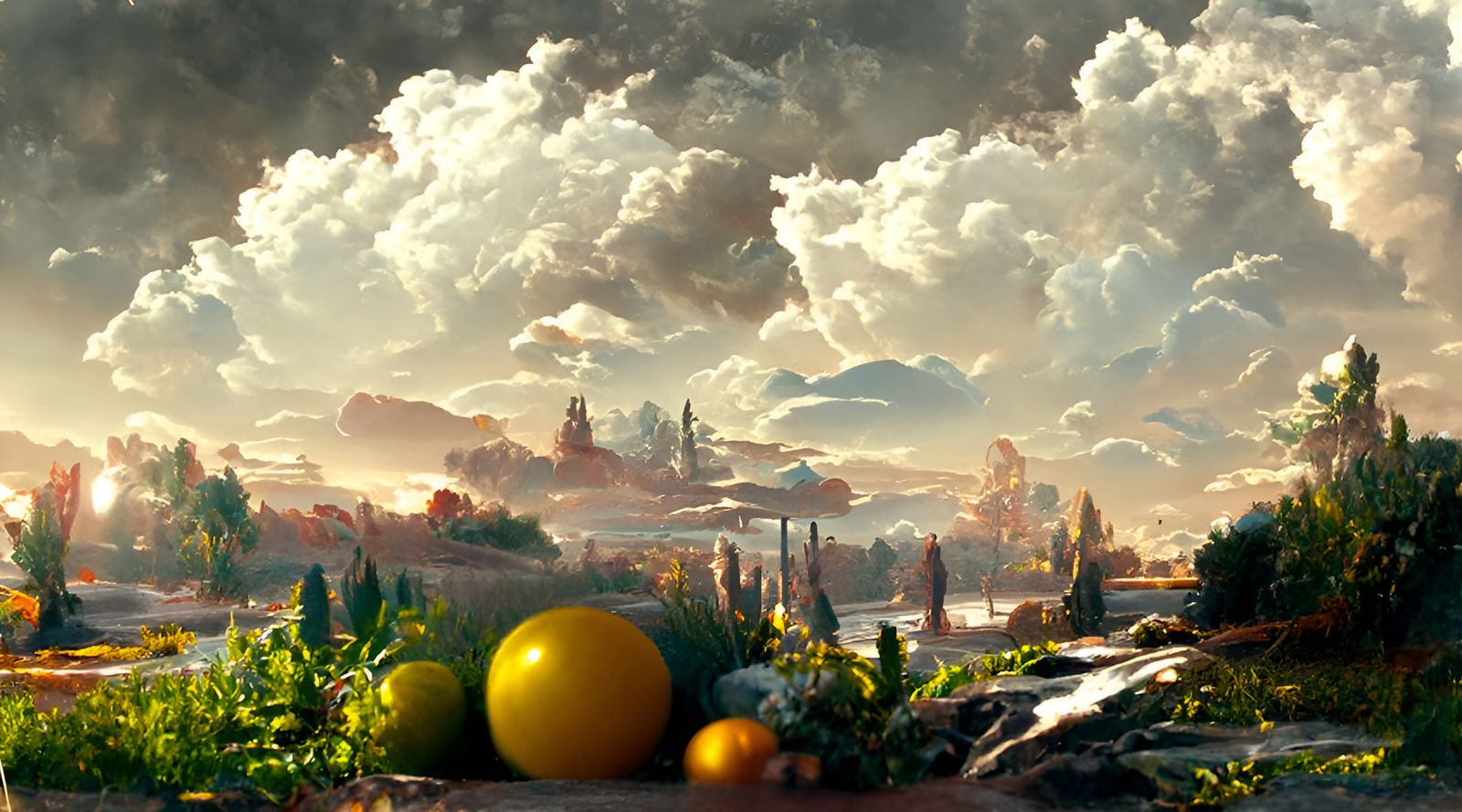 Medical Landscape in Romantic Style