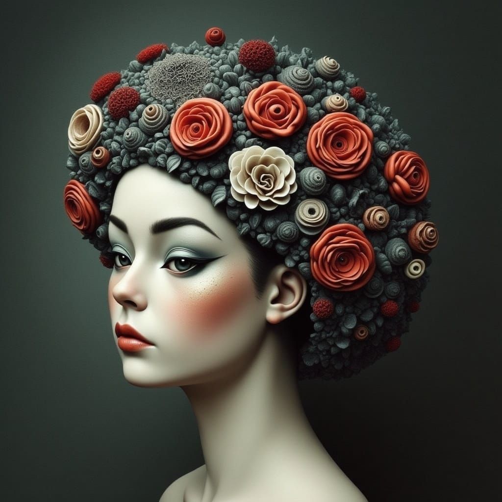 Regal Silver Floral Crown Fit for a Queen