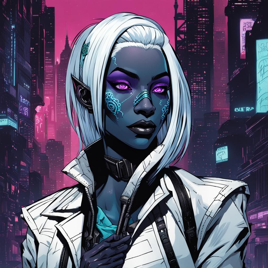 Cyberpunk Drow