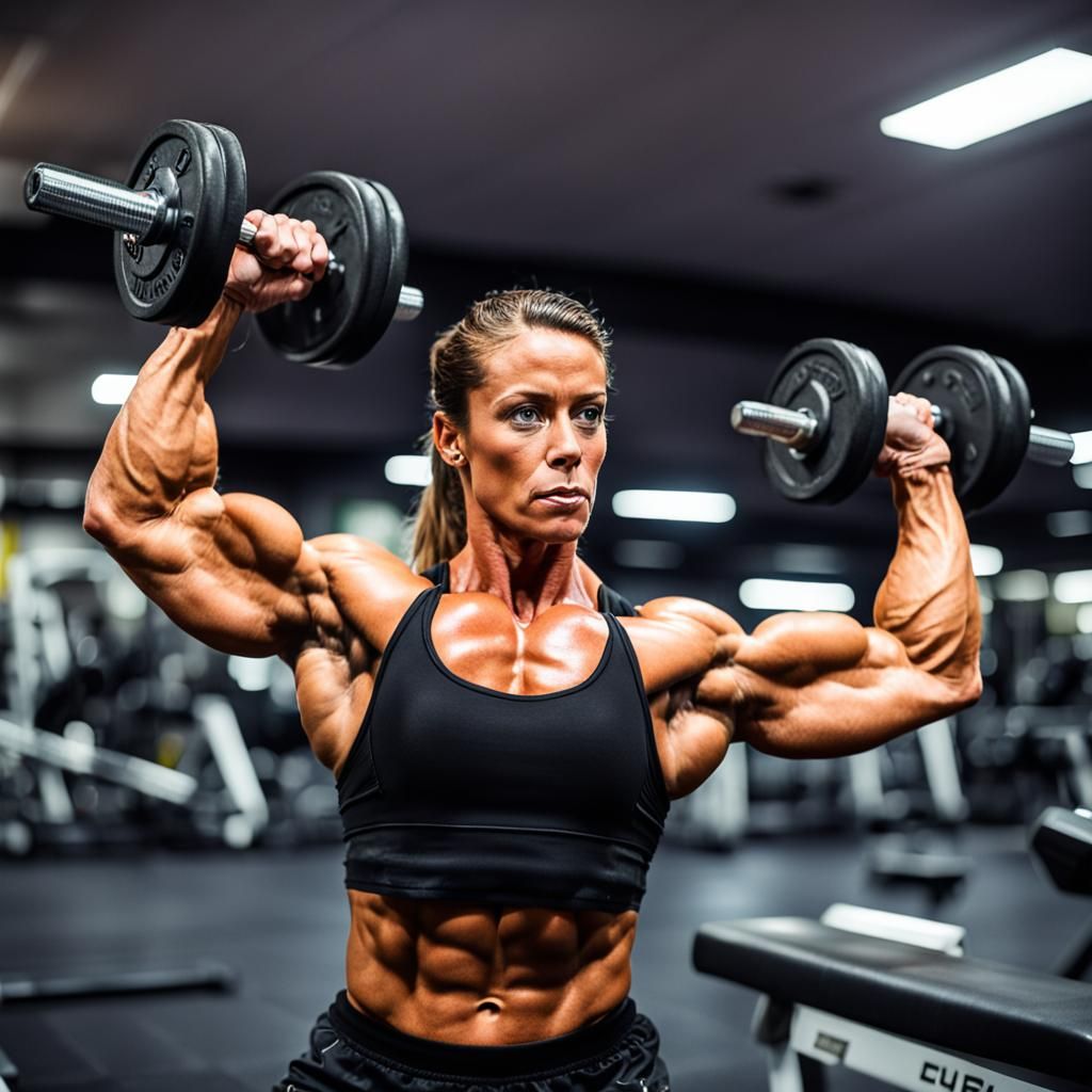 Chelsea Dion Bodybuilding Gym Workout