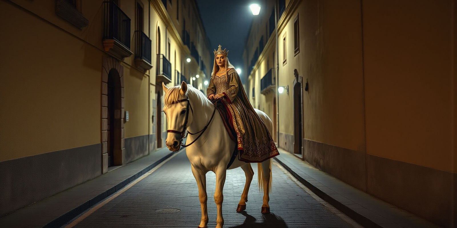 Lady Godiva Rides: A Cinematic Medieval Scene