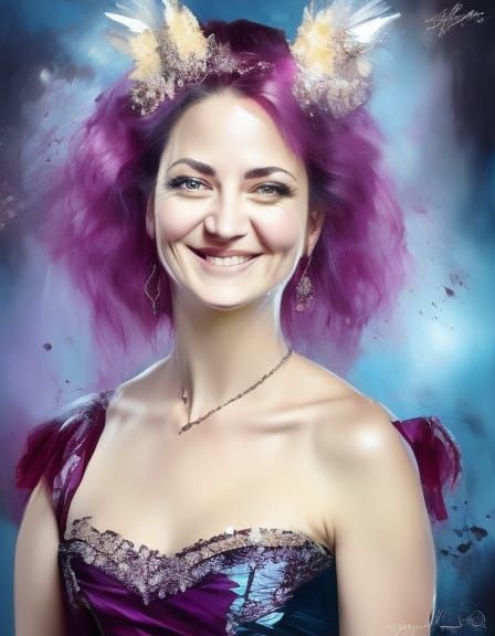 African Vampiress in Gothic Style