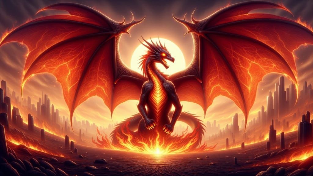 Majestic Ember Wyrm Rises from the Ashes in Epic, Cinematic ...