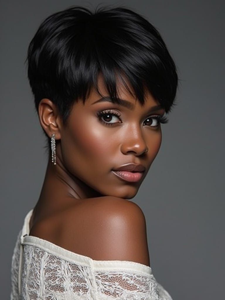 Regal Goddess in Elegant White Attire