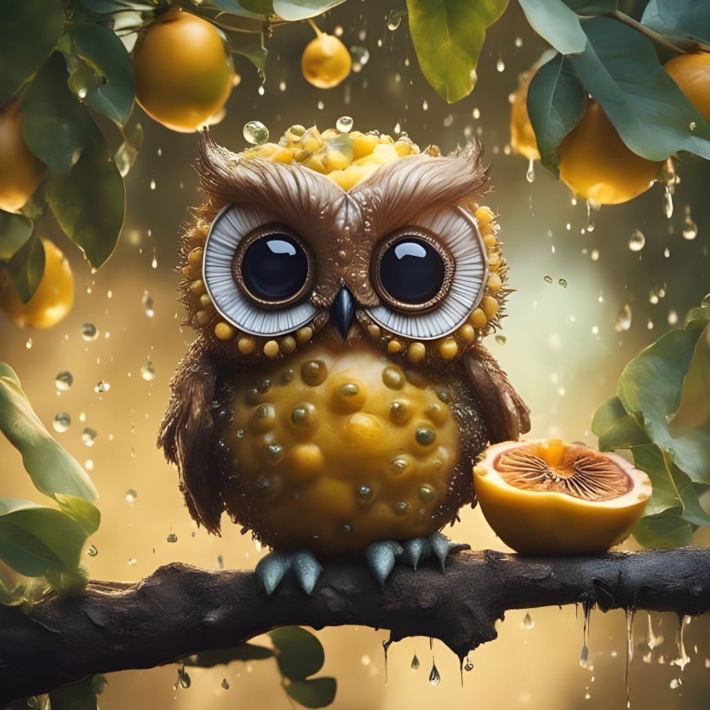 Passion Fruit Owl
