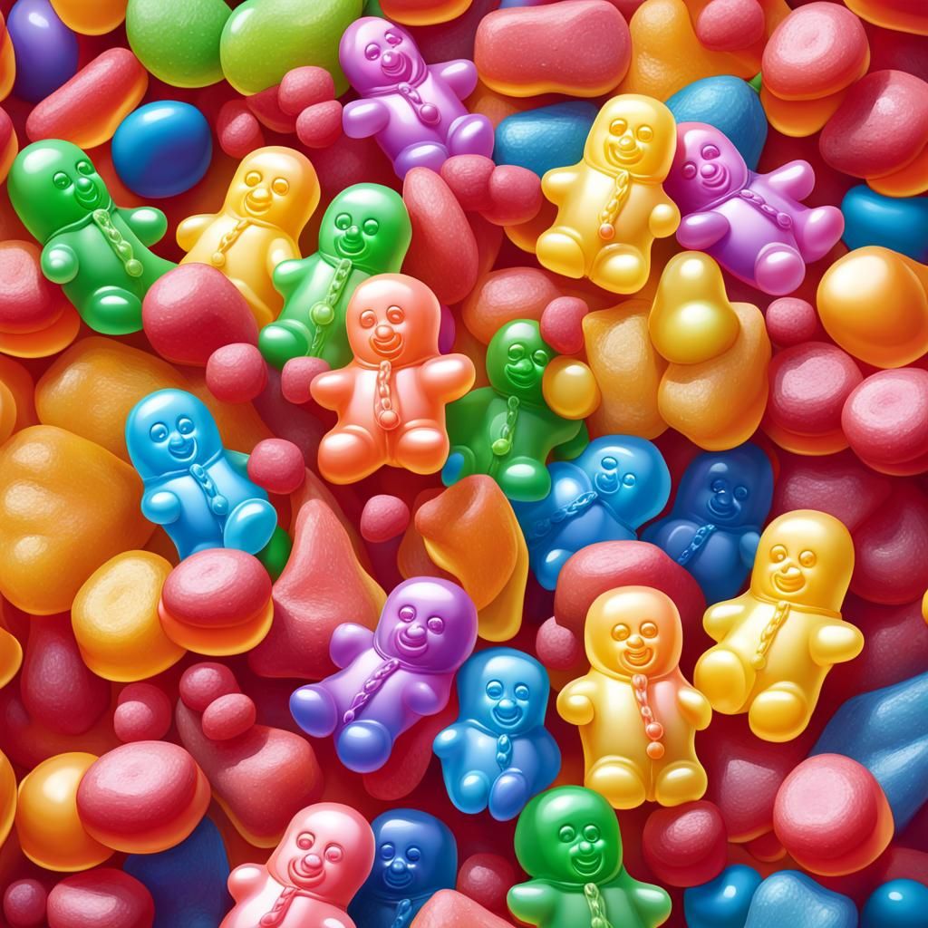 Jelly Babies Circus in Candyland Art Style