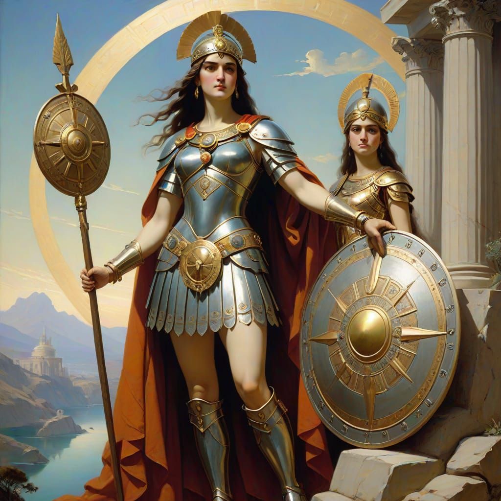 Macedonian Warrior Honors Magna Mater with Ancient Hoplite S...