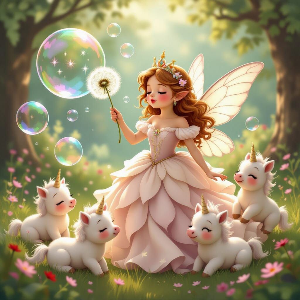 Fairy Queen and Unicorn Bubbles