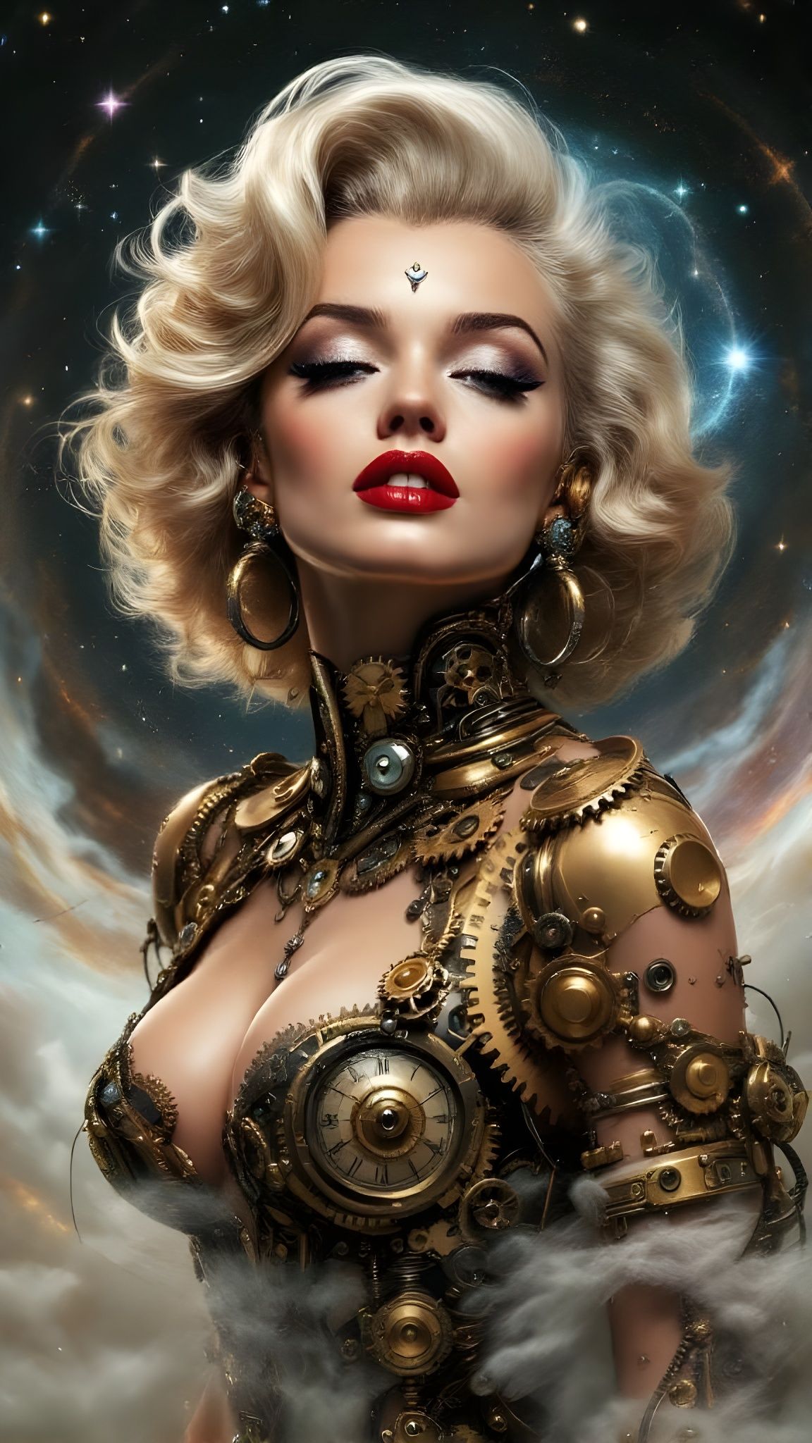 Marilyn Monroe as Steampunk Automaton