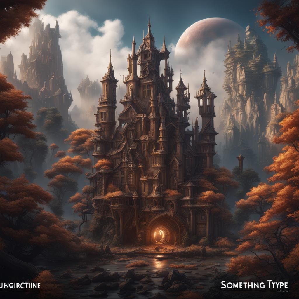 Fantastical Matte Painting with Intricate Details