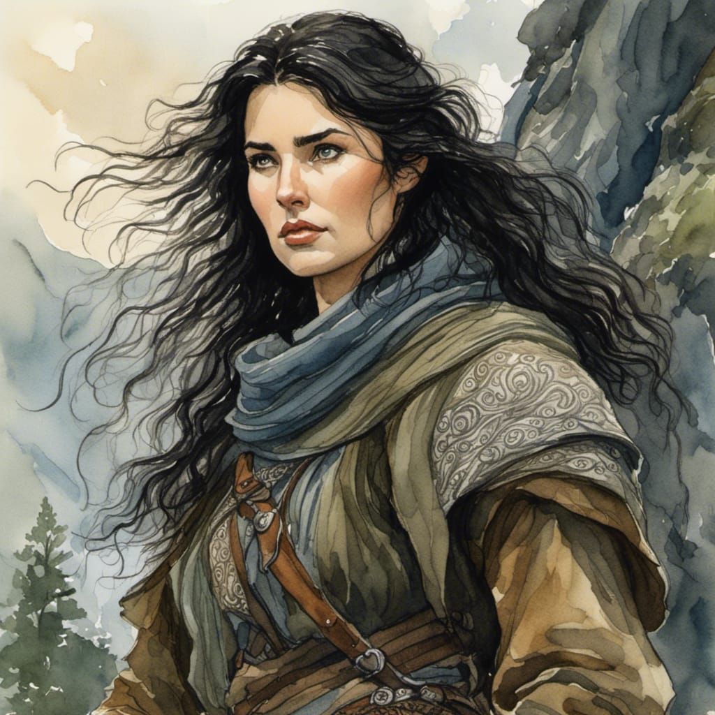 Epic Fantasy Portrait of Nordic Ranger