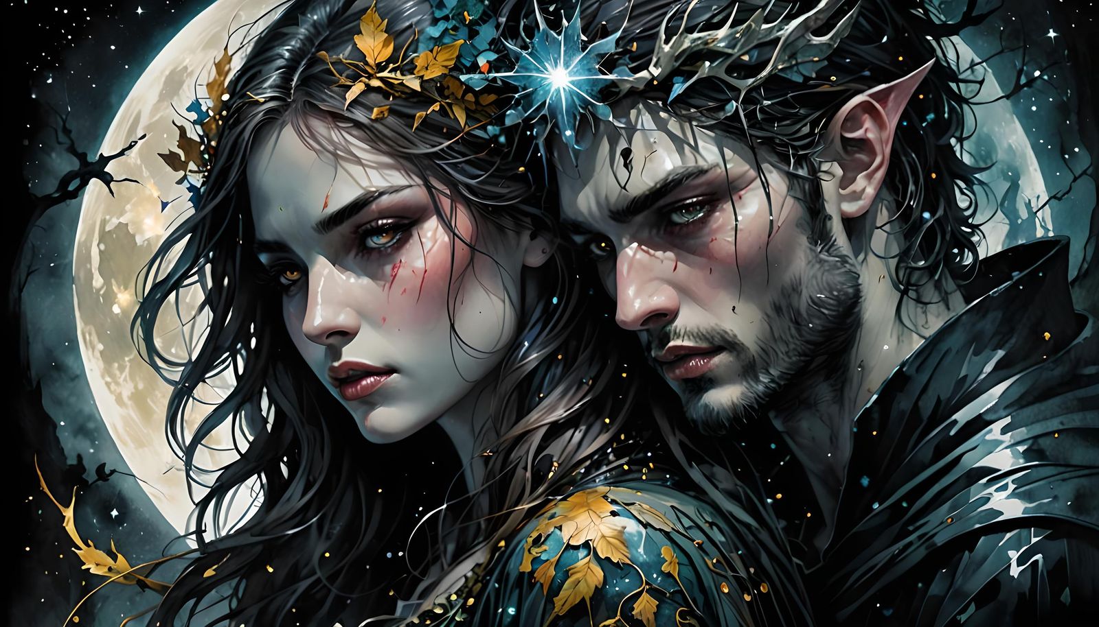 Dark Romance: Hyperdetailed Fantasy Art
