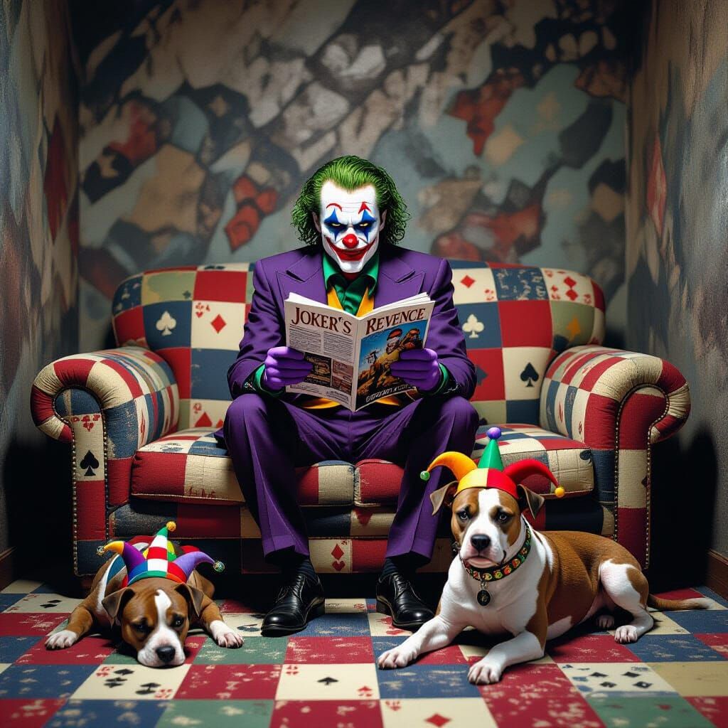 The Joker Hides Underground with Pit Bull