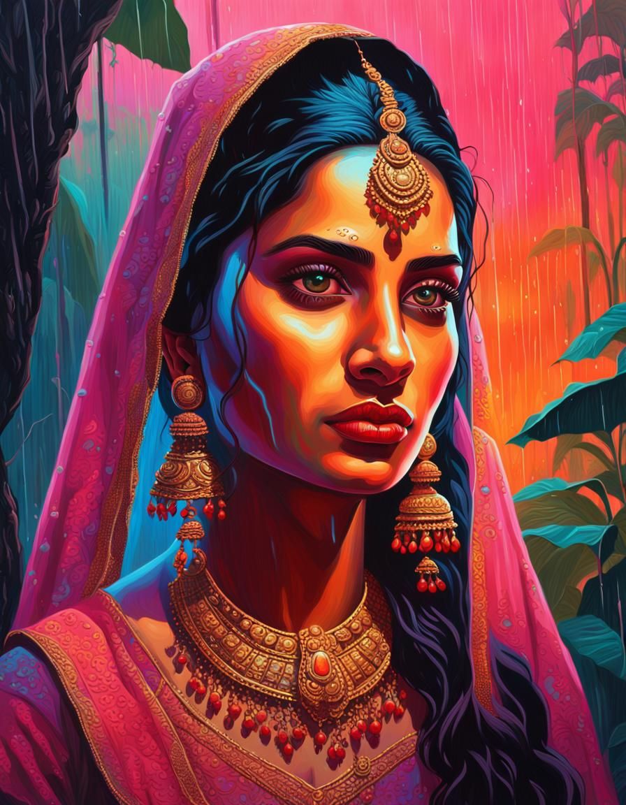 Neon Jungle: Portrait of a Hindi Bride