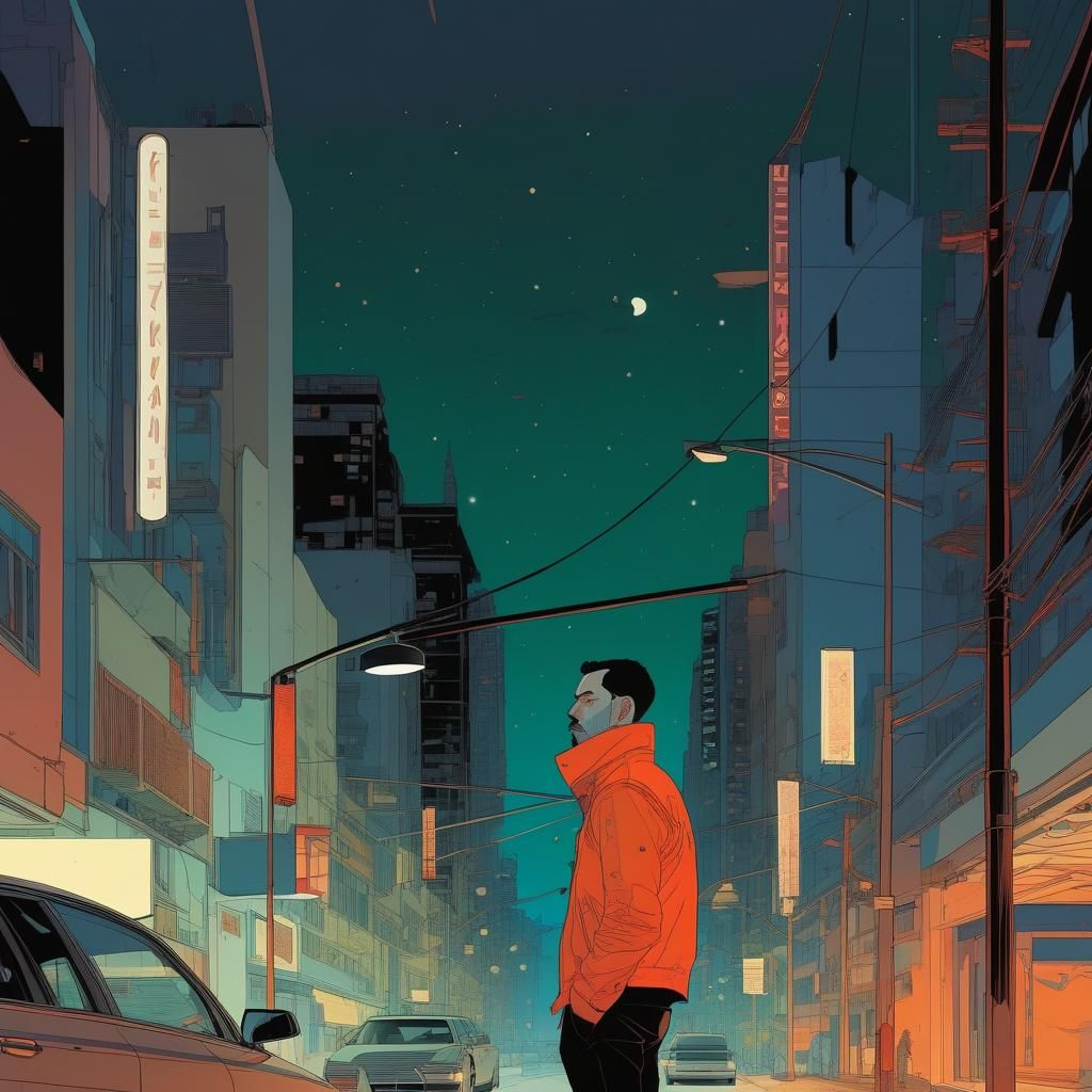 Fox Illustration in a Graphic Style