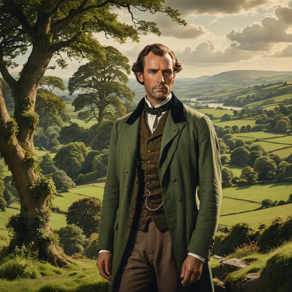 Portrait of Baron Agar-Ellis in Romantic Style