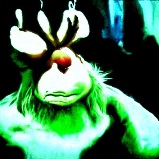 Stylized Grinch Character Illustration