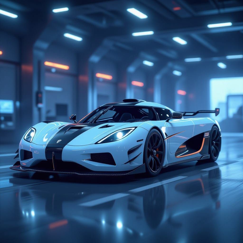 Cinematic 3D Koenigsegg F1 Car Rendered in Epic Style