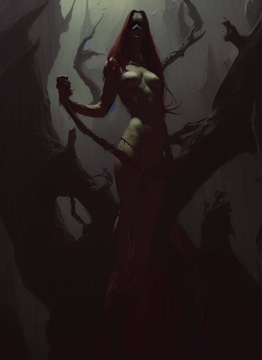 Dark Fantasy Art Inspired by Brom and Rutkowski