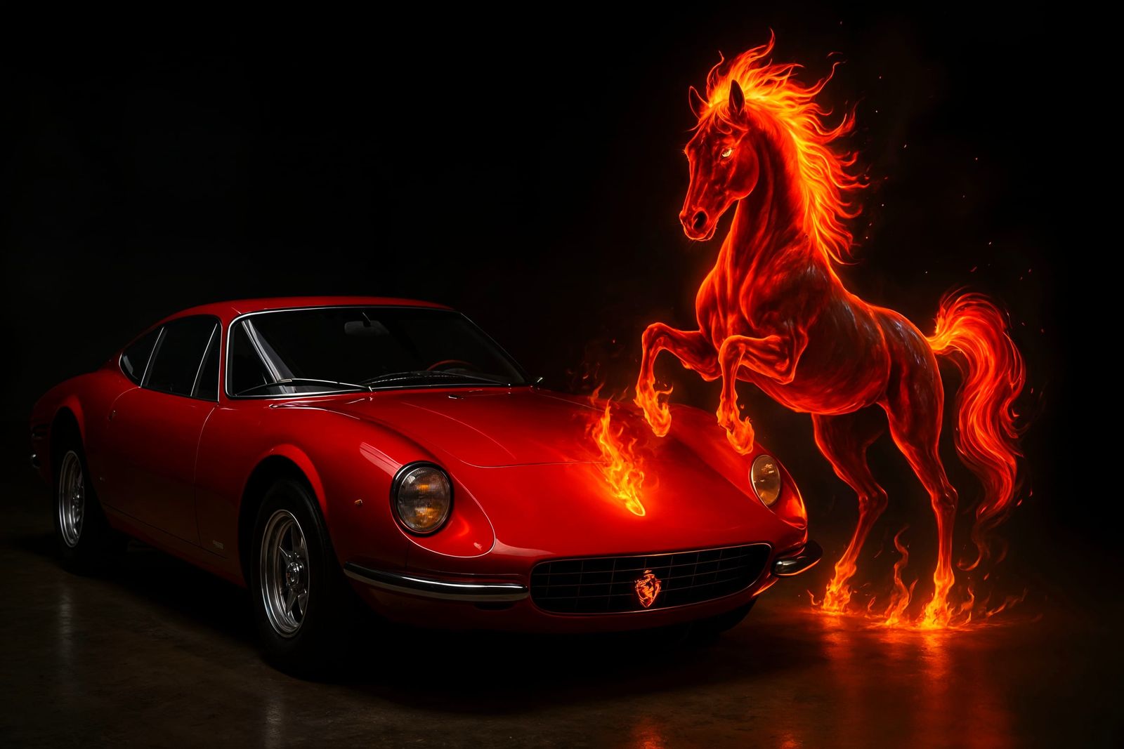 Ferrari's Fiery Prancing Horse Comes to Life
