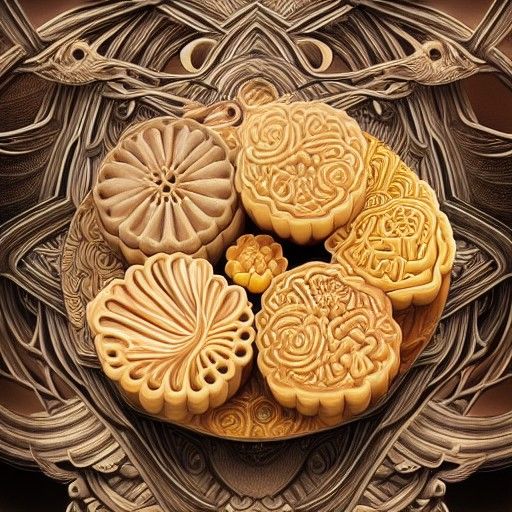 Hyperrealistic Mooncakes for Mid-Autumn Festival