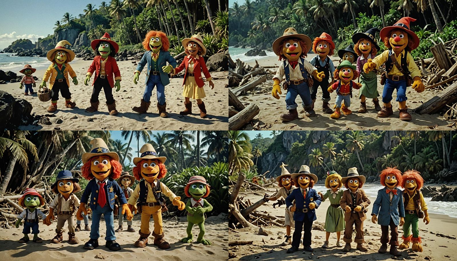 Mayor H.R. Pufnstuf and the other residents of Living Island...