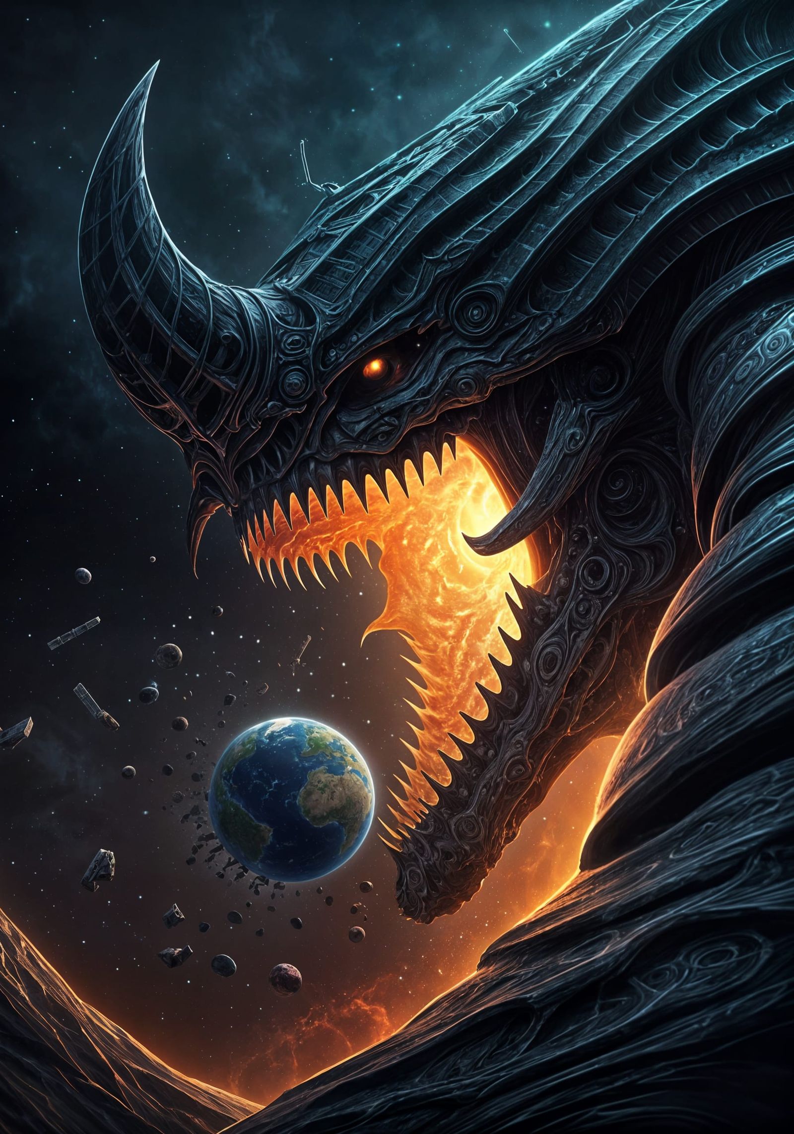 World-Devourer Consumes Earth in Cosmic Horror