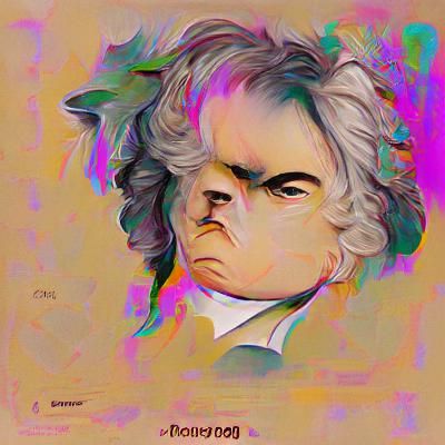 Angry Beethoven Portrait