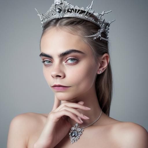 Cara Delevingne in Kintsugi Style with Dragon