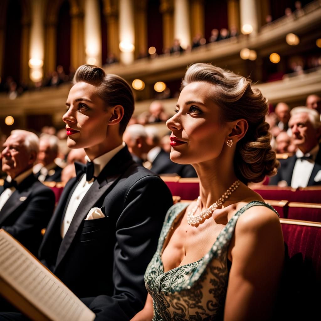 WWII high society von Karajan concert