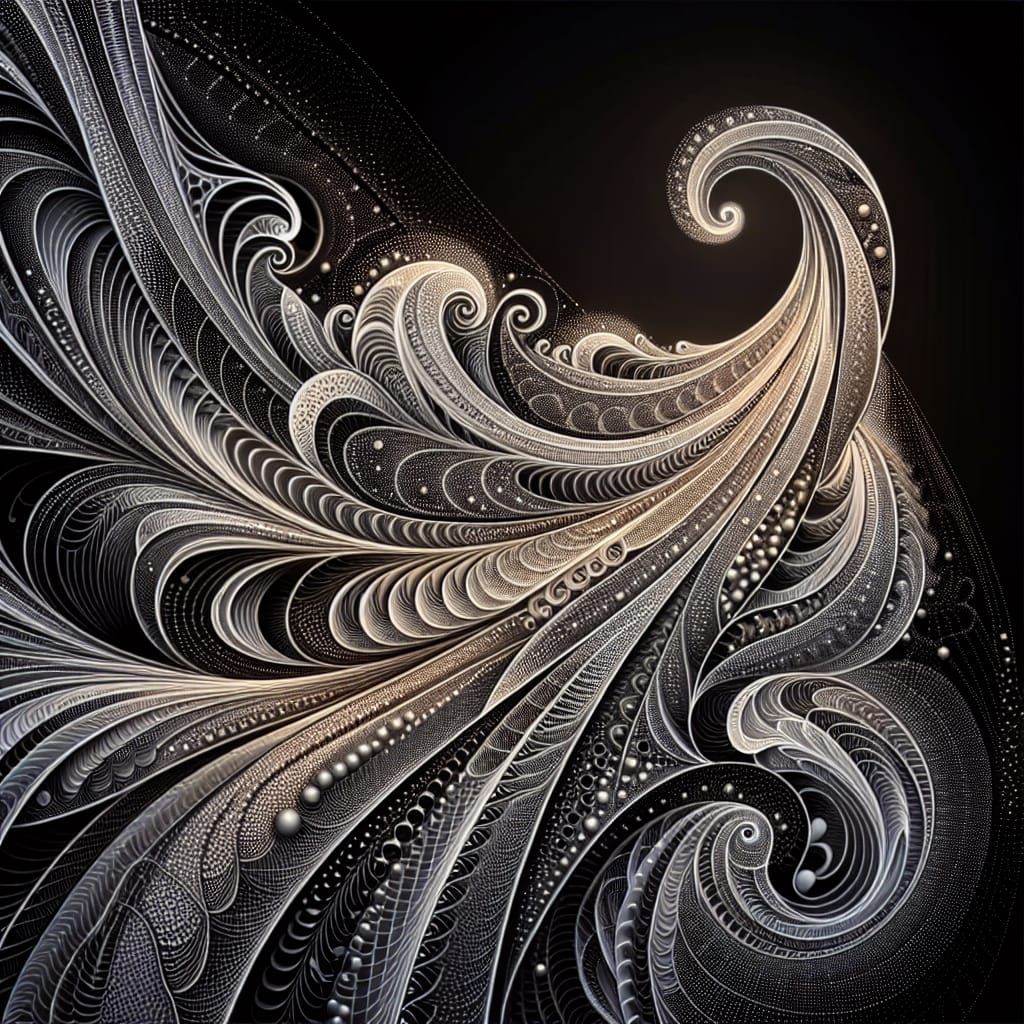 Intricate Fractal Curves in Paper Lace Style