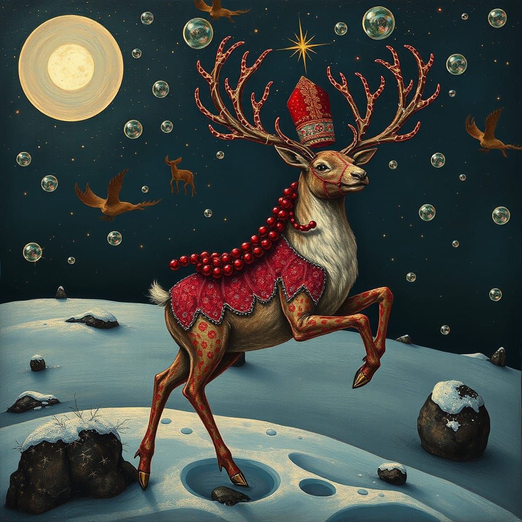 Surreal reindeer