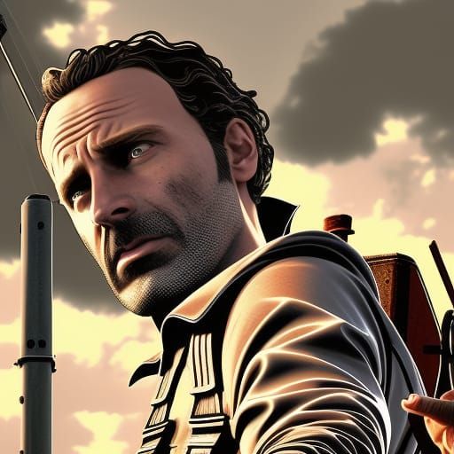 Rick Grimes Season 3: Detailed Matte Painting