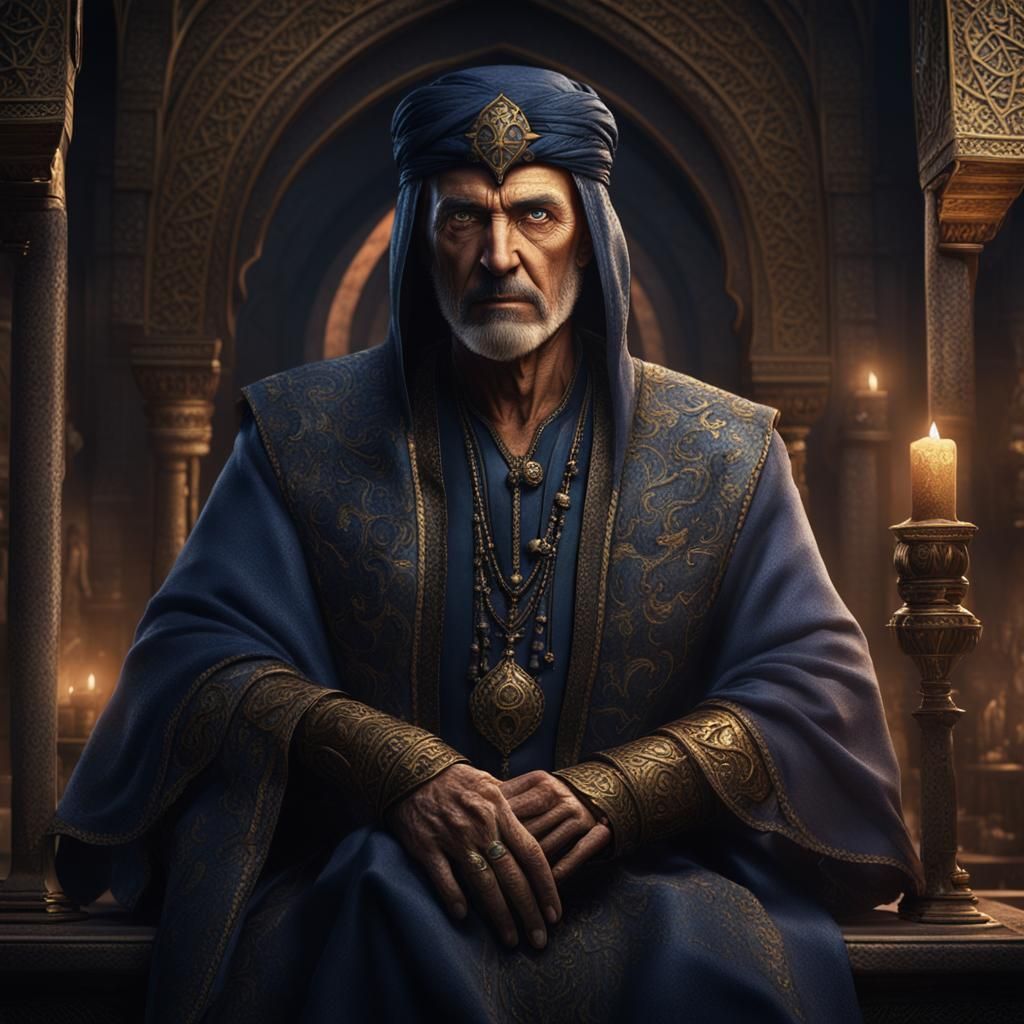 Medieval Dark Fantasy Royal Court Magician