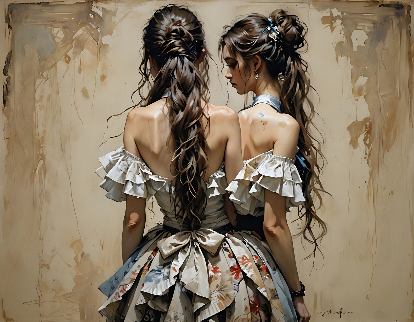 Elegant Woman with Intricate Details in Photo Style