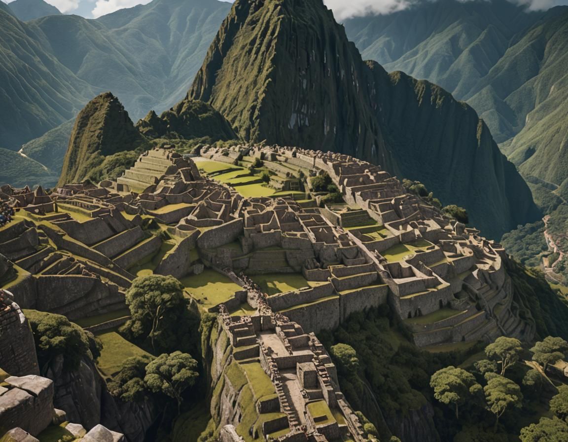 Detailed Matte Painting of Machu Picchu, Peru