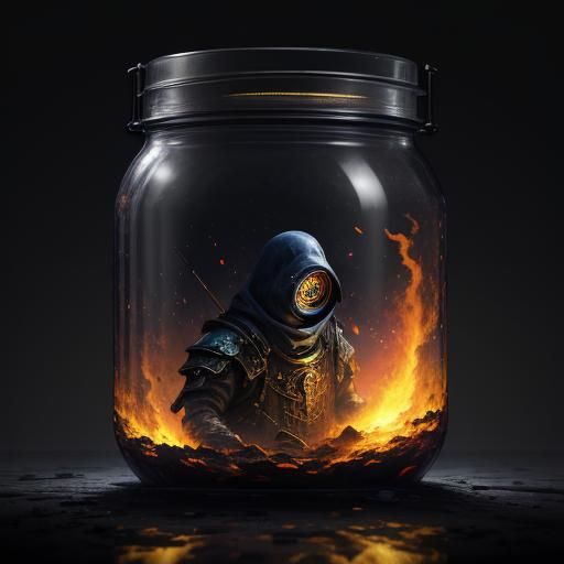 Googly Eyes in a Jar: Dark Fantasy Art